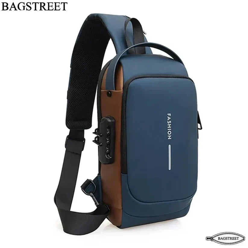 Crossbody Tech Sling Bag With USB Charging Port