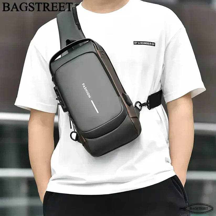 Crossbody Tech Sling Bag With USB Charging Port
